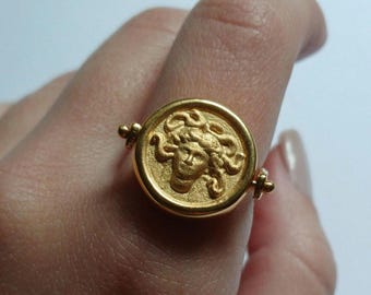 Double Face Coin Ring
