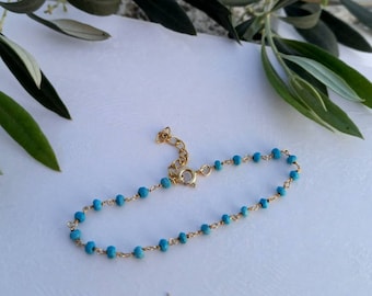 Turquoise Rosary Bracelet
