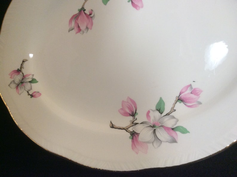 Vintage Homer Laughlin Pink Magnolia Serving Platter E1678
