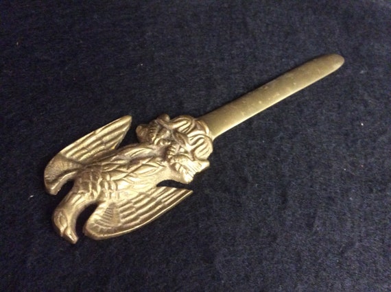 Vintage Brass Eagle Letter Opener E1318