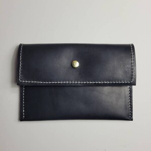 Handmade Leather Clutch Philly Skyline/Famous Landmark Lining/ HAND STITCHED