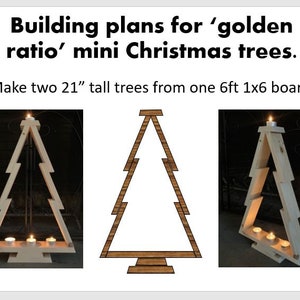 DIY Golden Ratio Christmas Tree Building Plans (Digital Download)