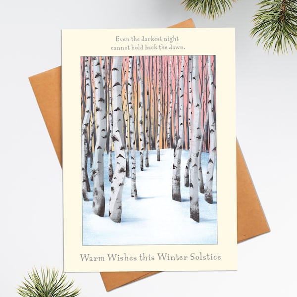 Winter Solstice Greeting Card | Warm Wishes this Winter Solstice
