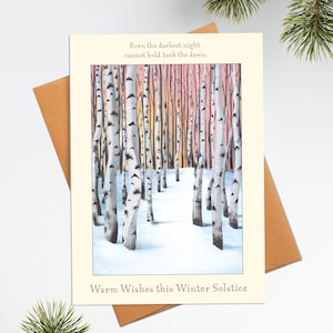 Winter Solstice Greeting Card Set | Warm Wishes this Winter Solstice