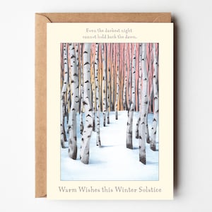 Winter Solstice Greeting Card Set | Warm Wishes this Winter Solstice