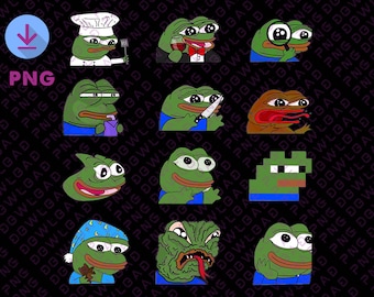 Pepe Peepo Variety Set (12 Pepes Edition) Sublimation Designs