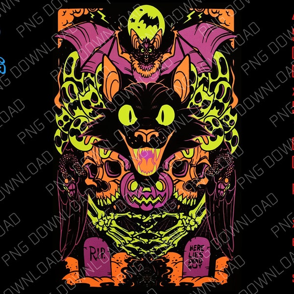 Every Day Is Halloween Blacklight Poster png