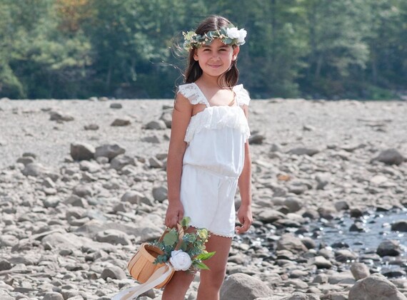 flower girl romper