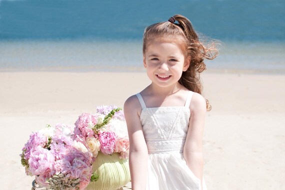 Beach Wedding Flower Girl Dress Toddler Flower Girl Dress Etsy