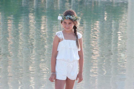flower girl romper