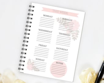 Printable Weekly Planner | Instant Digital Download | Planning Worksheet