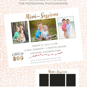 Mini-Sitzung Photoshop-Vorlage-sofort-Download