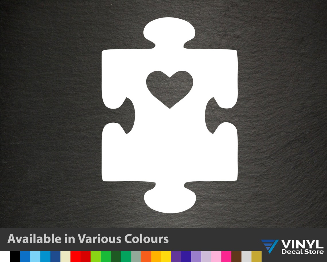 Autism Puzzle Vinyl Decal Sticker Graphic for Car Bumper | Etsy