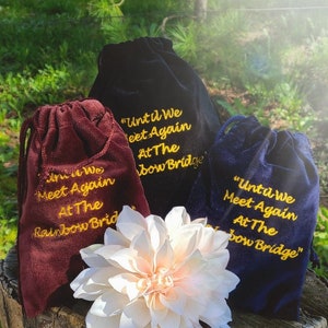 Velvet Memorial Bag