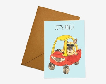 Let's Roll Illustrated Greeting Card