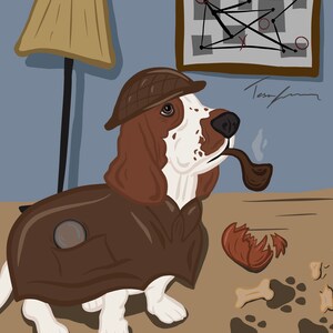 Custom pet illustration digital download