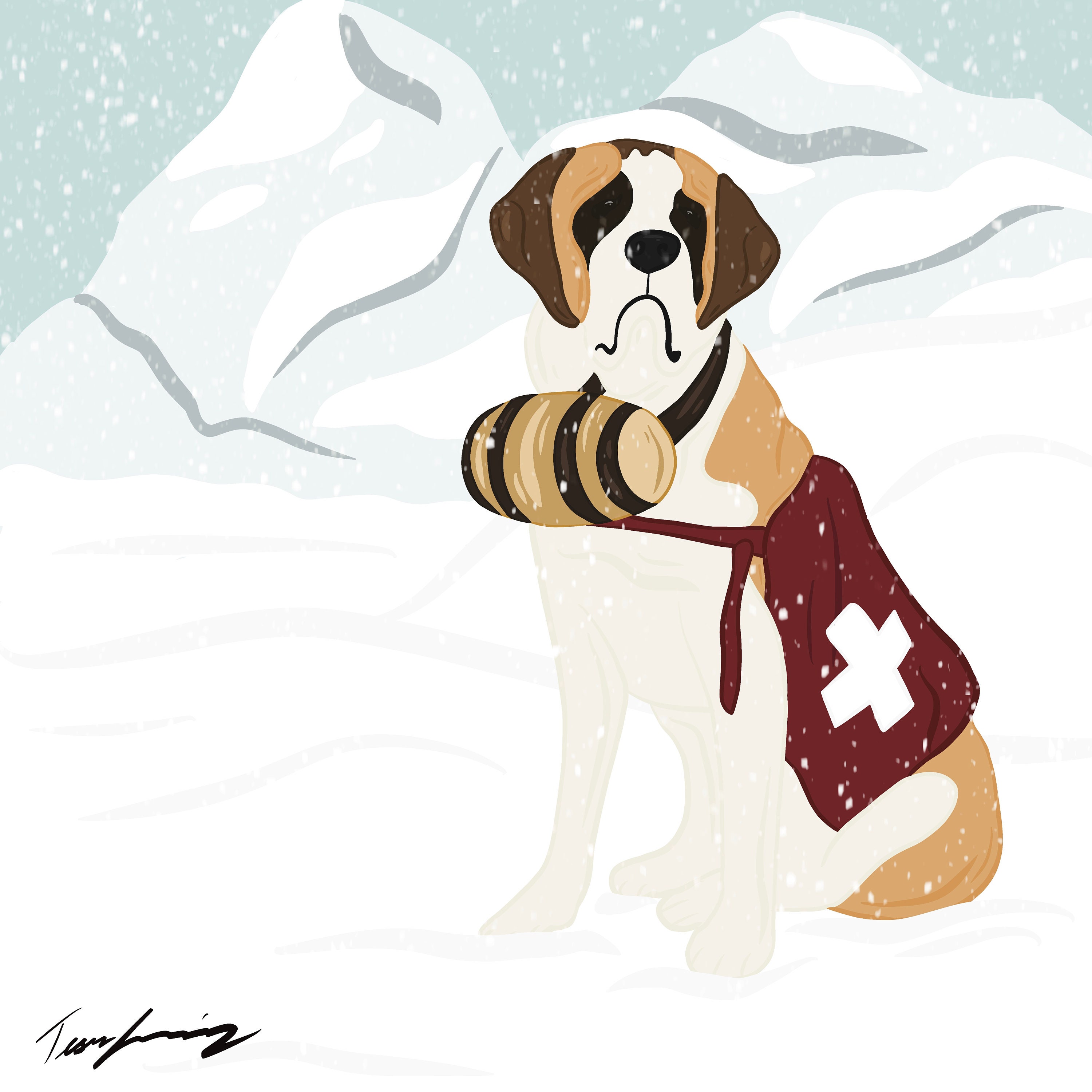 Rescue Dog Cartoon