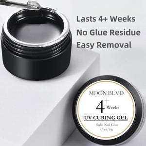 4+ Weeks Solid Nail Glue | Strong Hold Adhesive for Press on Nails | UV Nail Tip | Flash Curing 3D Sculpting Gel | Nail Art Supply afbeelding 11