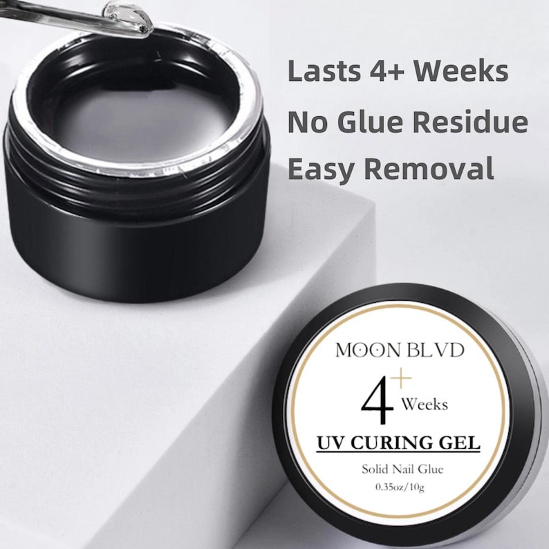 4+ Weeks Solid Nail Glue | Strong Hold Adhesive for Press on Nails | UV Nail Tip | Flash Curing 3D Sculpting Gel | Nail Art Supply afbeelding 11