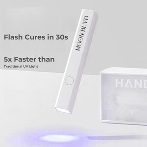 4+ Weeks Solid Nail Glue | Strong Hold Adhesive for Press on Nails | UV Nail Tip | Flash Curing 3D Sculpting Gel | Nail Art Supply Flash Curing UVLight