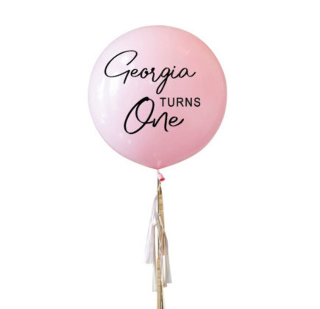 Personalised Birthday Balloon Decal Customised Balloons Party Event
