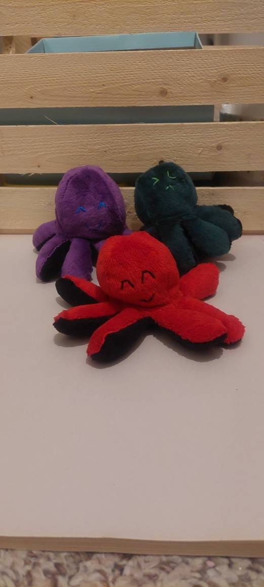Flipping Emotion Octopus Stuffies Etsy