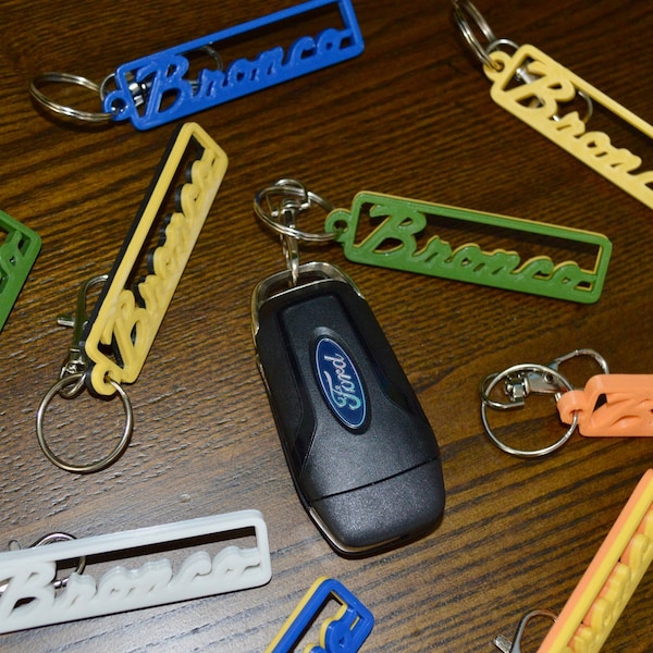 Ford Bronco Keychain / Two Color keychain / Calling all Bronco and Bronco Sport Owners!
