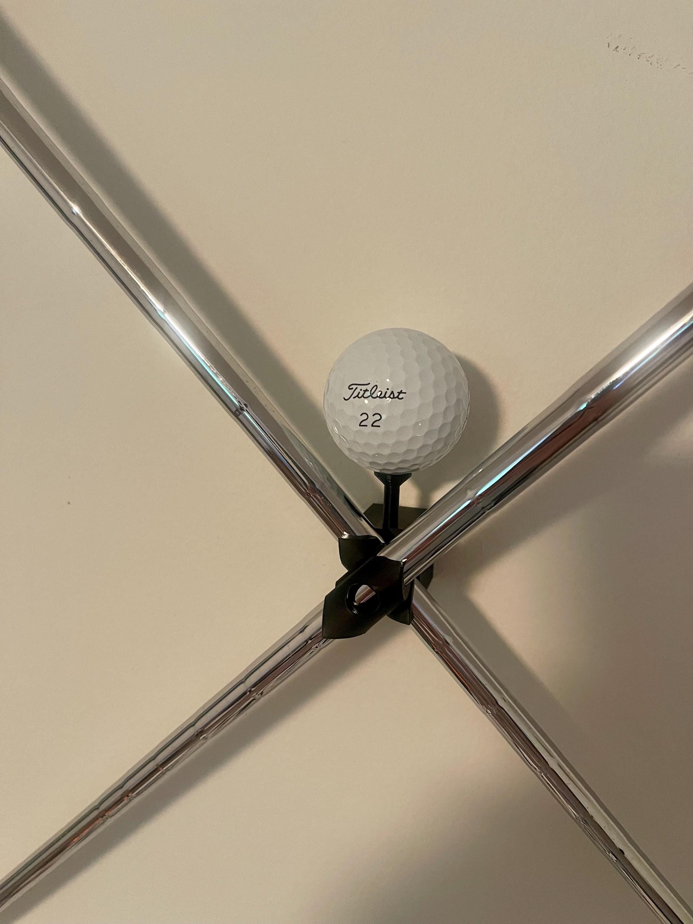 Dual Golf Club Wall Mount Bracket With Tee Holder for Golf Ball / X ...