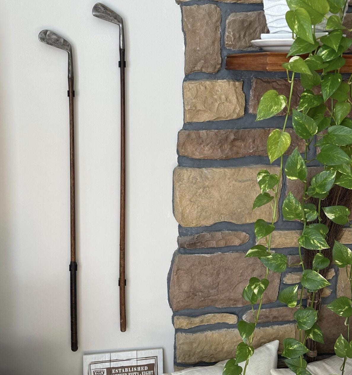Antique golf clubs wall display - Etsy 日本