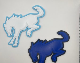 Two Color - Ford Bronco Emblem and Badge / Calling all Bronco and Bronco Sport & Lovers / 400 Colors Options/ 5&quot; Bronco