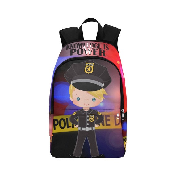 kids police backpack