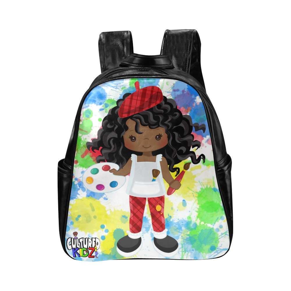 Little Girl Backpack. Girl Artist Backpack. Little Girl | Etsy