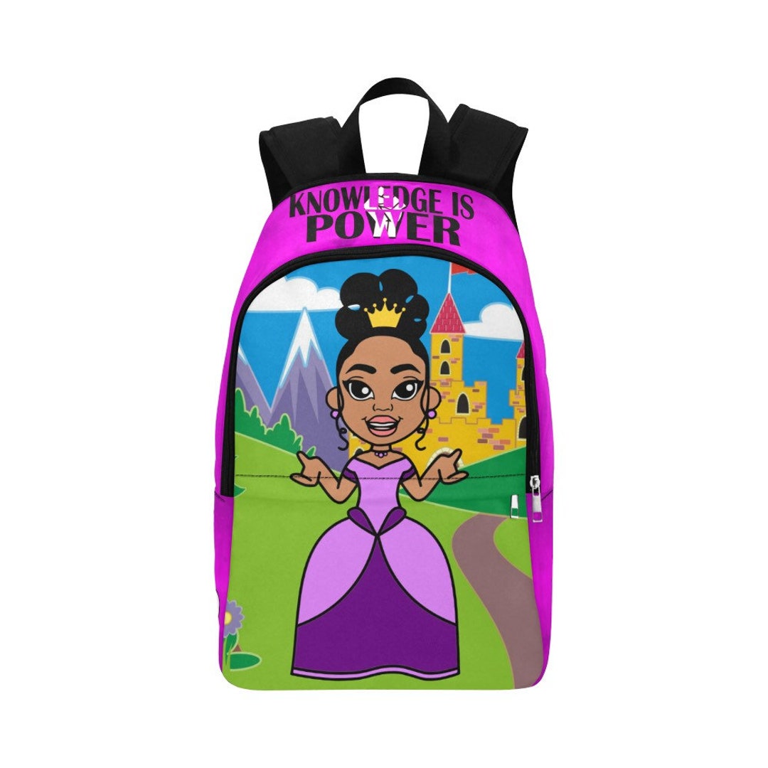 African American Princess Girls Lunch Bag and Backpack. Etsy