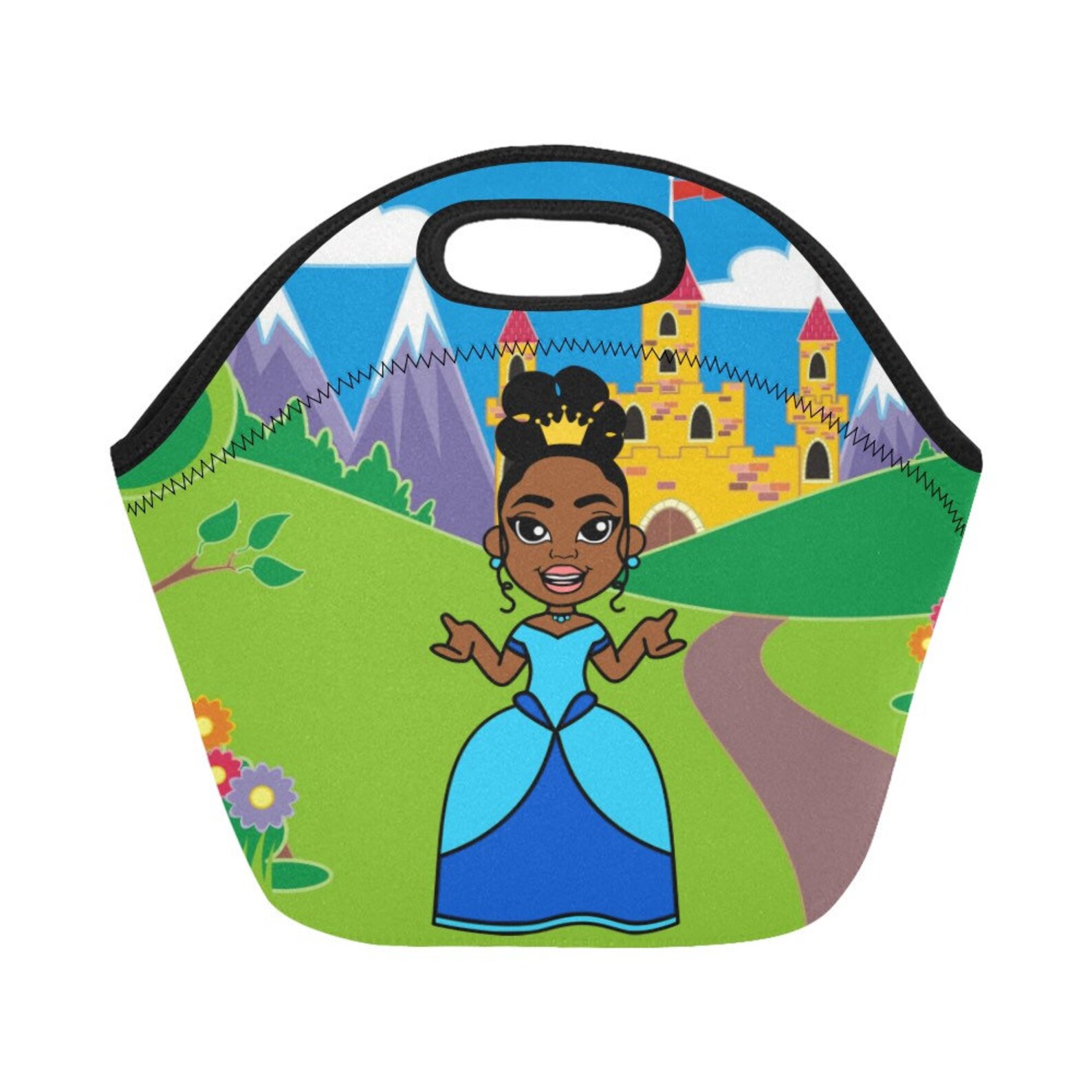 African American Princess Girls Lunch Bag and Backpack. Etsy
