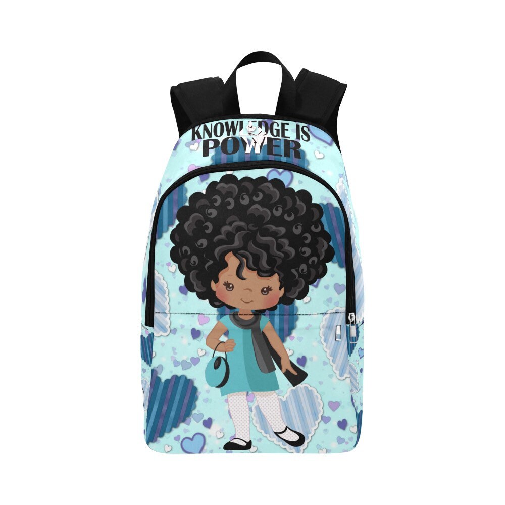 African American Girls in Cute Blue 