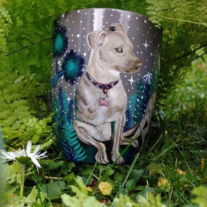 Animal ceramic mug, Hand painted dog portrait, Dog mom gifts, Doggie gifts, Portrait illustration from photo, Pet memorial cup, Valentines image 1