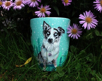 Custom pet mug, Personalized coffee mug, Ceramic art, Animal art, Pet loss memo, Animal memorial, Cute animals, Valentines day Gift Idea