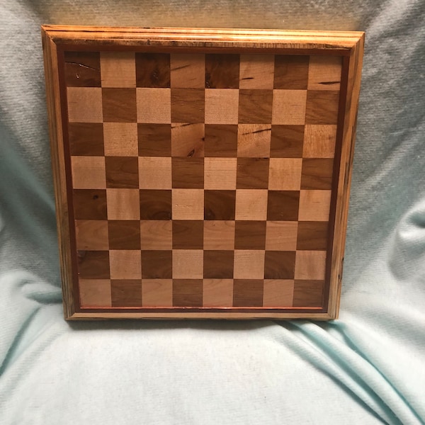Wooden Chess Board Etsy