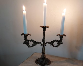 フォルストリア バロックシェイプ 3灯キャンドルスティック