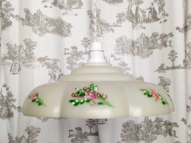 Lampe de Plafond Du Milieu Siècle, Français Éclairage Cuisine Vintage,