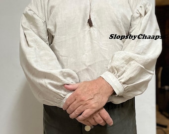 MADE TO ORDER - 18th century Shirt in linen in 2XL or 3XL