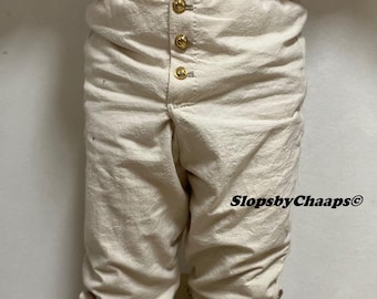 Ready to ship 40 - breeches 18th century - cotton duck