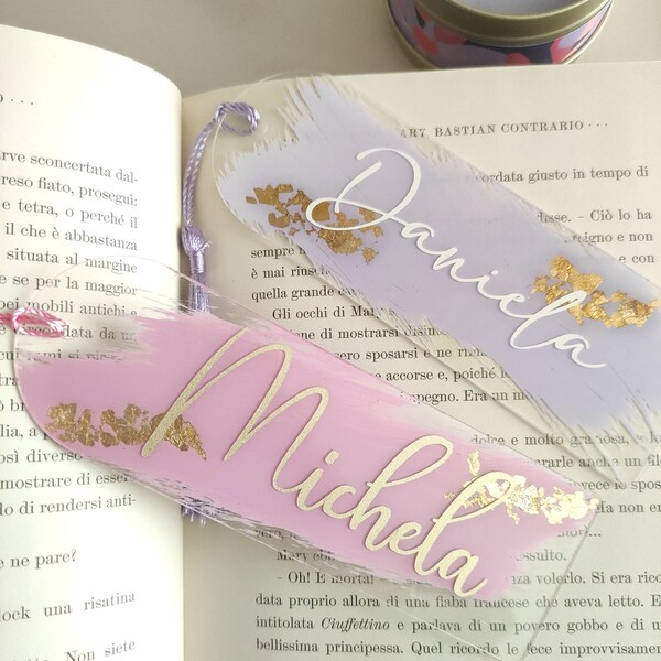 Personalized Bookmark with Name, colleague gift idea, teacher gift, Mother's Day gift, graduation gift