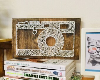 Arte de pared de cámara vintage, Regalo de fotógrafo, Decoración de estudio, Arte de cámara