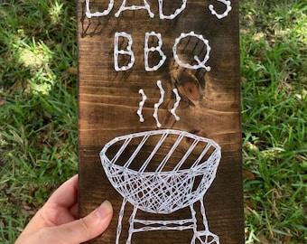 Dad’s BBQ Sign, Gift Set For Dad, BBQ Gift For Dad, Gift For Dad, Grilling Decor, Christmas Gift For Dad