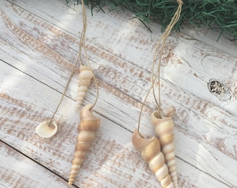 Coastal Christmas Ornament, Shell Ornament, Shell Decor, Holiday Tree Decor, Beachy Christmas, Coastal Christmas, Beach Gift, Coastal Decor