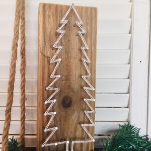 String Art Tree, Rustic String Art, Tree Decor, Christmas Mantel Decor ...