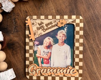 Photo Magnet for Mom, Love you Bunches Fridge Magnet, Gift for Grammy, Fridge Photo Magnet, Under 20 Gift