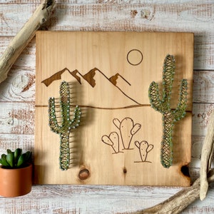 Western Cactus Wall Art, Cactus Gift, Western Nursery Art, Cactus Decor, Southwest Wall Art, Boho Decor