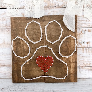 Dog Owner Gift, Paw Print Sign, Unique Dog Lover Gift, Pet Love, Cat Owner Gift